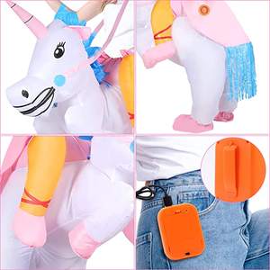 Costume d'animal licorne gonflable populaire pour les fêtes de <span class=keywords><strong>vacances</strong></span> pour adultes, en matériau térylène, taille et couleur personnalisables - Product Image 2