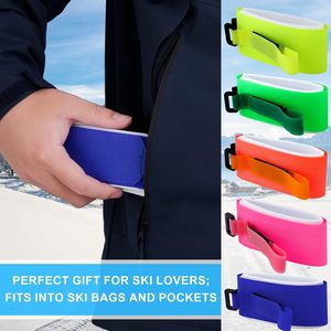 Cinghie Premium per Sci 2-in-1 Regolabili in EVA, Cinghie per Trasporto Sci e Snowboard con Supporto per Bastoncini, Protettive - Product Image 5
