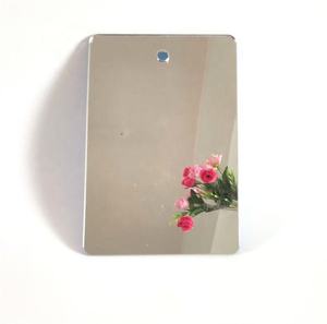 Plaque de miroir acrylique Art Déco OEM avec trou de suspension, miroir décoratif sans verre, miroir de sécurité - Product Image 1