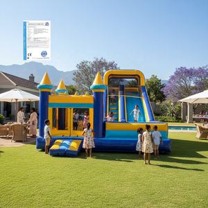 Château Gonflable Commercial Durable avec Toboggan, Combo Maison Gonflable PVC pour Location Fêtes Enfants - Product Image 1