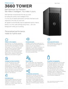Workstation <span class=keywords><strong>Dell</strong></span> Precision T3680 T3650 T3660 con Processori Intel Core i7/i9 di 14a Generazione <span class=keywords><strong>Dell</strong></span> Precision 3680 - Product Image 4