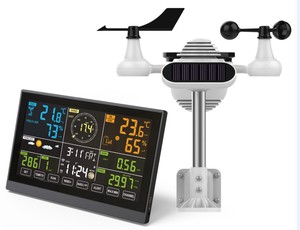7 trong 1 UV/ánh sáng/Mưa/gió/áp suất/nhiệt độ/độ ẩm bảng điều khiển năng lượng mặt trời RCC Dự báo thời tiết chuyên nghiệp
Trạm thời tiết không dây - Product Image 2