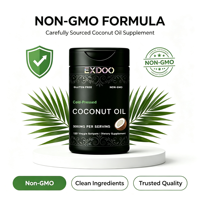 Gélules d'huile de coco extra vierge OEM 3000mg pressée à froid non raffinée avec 65% de MCT pour régime cétogène et gestion du poids
