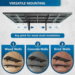 Jh-mech קל התקנה 500 ק "ג עומס בנייה החובה בנייה מתלה מתלה מתכת מוסך אחסון מדפים יחידות - Product Image 5