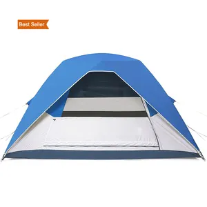 3-4 persone all'aperto super leggero tenda campeggio poliestere tessuto fatto da campeggio zaino tenda tenda campeggio all'aperto