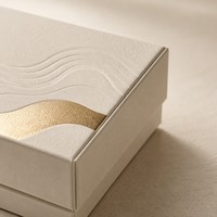 Boîte en papier rigide de luxe personnalisée, emballage cosmétique au toucher doux, boîte cadeau avec impression de logo