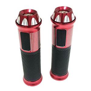 Poignées de guidon universelles en alliage d'aluminium de 7/8 pouces (22 mm) en caoutchouc souple pour motos et scooters - Product Image 4