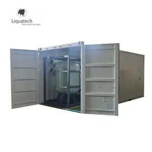 Movable Energy Efficient Containerized SWRO Water Filter Ro Marine Seawater Desalination System Machines