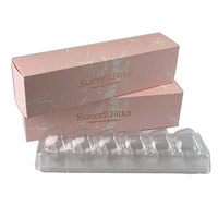 Boîtes à emporter avec impression personnalisée, 10 pièces, papier d'art pour gaufres, crêpes, bonbons, boulangerie, pain, emballage en carton