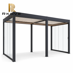 Solución de Lujo para Comedor al Aire Libre con Iluminación LED Cálida Integrada y Cubierta de Vidrio para Terraza de Restaurante en la Orilla del Mar - Product Image 4