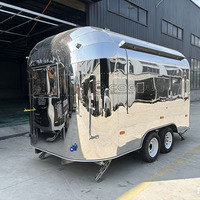 Remorque de restauration Cogsun BBQ avec cuisine entièrement équipée, remorque alimentaire mobile pour les entreprises