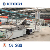 Machine entièrement automatique de fabrication de granulés de plastique PP PE LDPE HDPE Ligne de recyclage avec compacteur
