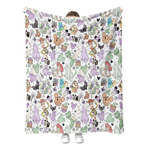 Best Selling Winter Warm Soft Plush <strong>Halloween</strong> Desniey <strong>Blanket</strong> Customized Minky Sherpa Fleece Flannel Throw <strong>Blankets</strong> - Product Image 5