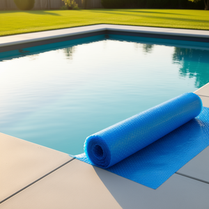 Couverture solaire pour piscine Sunrise, rectangulaire 40 x 20 pieds, 12 mil, bleue, pour piscine creusée, protection chauffante - Product Image 2