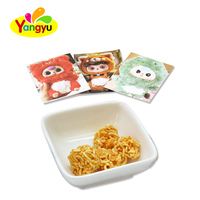 Aperitivo de fideos instantáneos secos y crujientes deliciosos a la venta, aperitivo salado saludable para niños, embalaje a granel de ocio frito