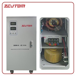 Régulateur de tension automatique monophasé de type servo DBW-H-40KVA, personnalisation sur mesure, certifié CEISO, sortie stable pour usage domestique - Product Image 1