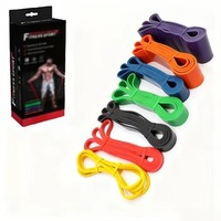 Bandas de Resistencia Elásticas de Látex para Fitness con Logotipo Personalizado, Set de Bandas de Asistencia para Ejercicios