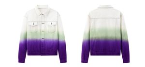 Giacche in Denim Tie-Dye Personalizzate LAYENNE, <span class=keywords><strong>Giacca</strong></span> Vintage di Marca con Bottoni, Antivento per Uomo <span class=keywords><strong>e</strong></span> Donna - Product Image 5