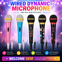 Ensemble de microphones dynamiques filaires pour karaoké, micro à voix claire pour KTV, performance vocale musicale