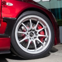 Jantes DW Custom Forgées Plein Argent Pterostigma à Rayons Blancs 17 18 19 20 21 Pouces Soundbow Clapper Adaptées pour Honda Civic Type R