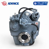 Boîte de vitesses marine hélicoïdale Advance HCD600A 1380HP 2100RPM, réducteur robuste pour bateau, rapport 4.18-5.71, en acier inoxydable, pour remorqueurs et bateaux de pêche