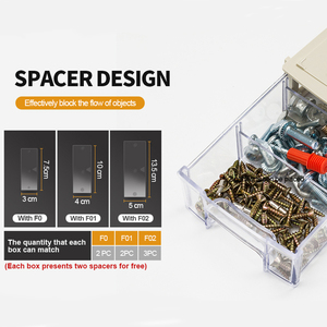 140 Cái F0-120*90*40MM | Phụ Tùng Tủ Trượt Có Thể Xếp Chồng Lên Nhau Chất Lượng Cao Ngăn Kéo Bộ Phận Nhựa Lưu Trữ Di Động - Product Image 4