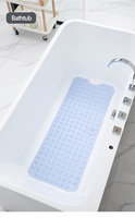 Alfombrilla de Ducha Antideslizante de PVC Directo de Fábrica, Alfombrilla de Baño Suave con Ventosas para Baño, Bañera y Ducha