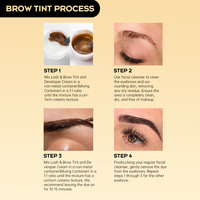 Kit de Tinte para Pestañas y Cejas de Marca Privada Gollee - Fórmula en Gel Semipermanente de Larga Duración a Prueba de Agua 15ml - Proveedor de Productos para Pestañas