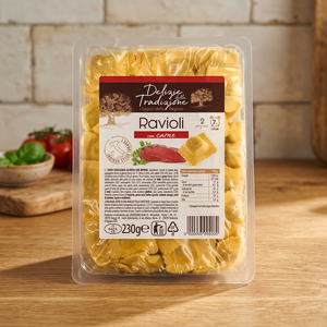 Delizie Della Tradizione Raviolis Tradicionales Sin Gluten con Carne de Cerdo, Italia, Fontaneto D'Agogna S.R.L. 230g X 14 Unidades - Product Image 3