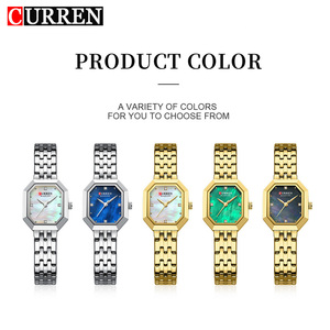 Montre Femme Curren 9108 Nouvelle Collection Luxe en Acier Inoxydable Étanche à Quartz avec Cadran à Aiguilles Élégant et Charme Affaires - Product Image 6