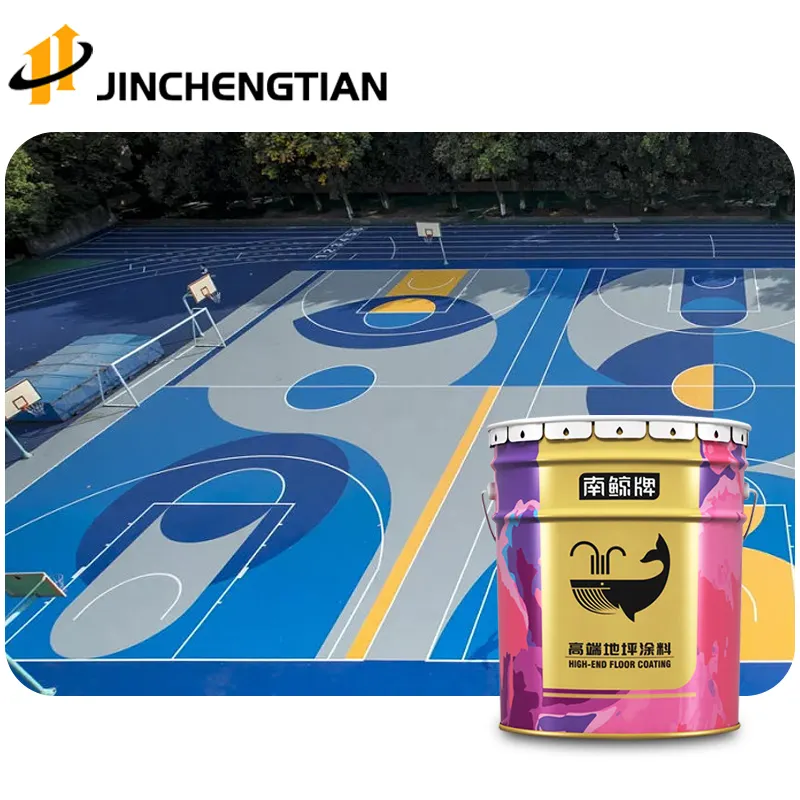 Vernice per pavimenti in cemento vernice per pavimenti per passerelle quadrate per campi da basket all'aperto