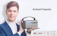 Projecteur Portable haute luminosité Home cinéma vidéo DLP Android Smart Mini projecteur interactif Wifi