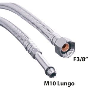 Mezclador de una sola palanca Manguera larga flexible de acero inoxidable F 1/2 X M 10 cm 35 Herramienta de torneado duradera - Product Image 2