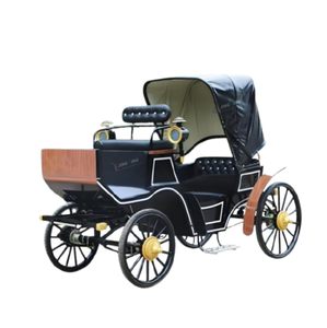 Pony-Drawn Sightseeing Vehicle Park & Zoo Eco Tour Ride Movie Set Pony Carriage Period Drama Prop Wagon - Product Image 2