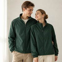 Blouson décontracté grande taille à col montant, léger, écologique, coupe-vent, hydrofuge, respirant, pour le bureau, les trajets quotidiens et les activités de plein air
