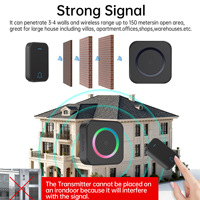 Sonnette Musicale Programmable Haute Fidélité Connectée via Application, Sonnette Intelligente WiFi Sans Fil pour Maison et Garage