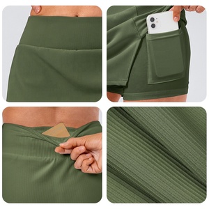 Short de yoga taille haute pour femme avec poches - Product Image 4