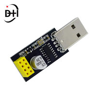 ESP01 Adaptor Pemrogram UART ESP-01 CH340G USB Ke ESP8266 Debugger Modul Papan Pengembangan Wifi Nirkabel ESP-01 Papan Uji