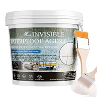 Revêtement d'étanchéité transparent invisible super résistant anti-fuite à base d'eau écologique durable pour salles de bain et toitures