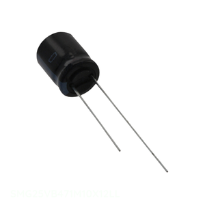 Condensateur à traversée de canal, 470 µF, en aluminium, 20 %, 25 V, radial, SMG25VB471M10X12LL - Product Image 1