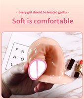 Juguete Sexual con Forma de Dildo Hueco, Estilo Seda de Hielo, para Lesbianas, con Circunferencia de Cintura Ajustable