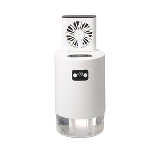 Air <b>Cooling</b> Fans Ultrasonic Humidifier Rechargeable Table Fans with Double <b>Spraying</b> Holes - Product Image 1