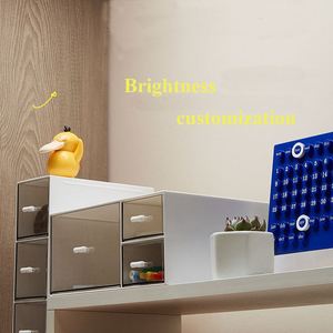 New USB Rechargeable Long Magnetic Infinitely Dimming Eye protection Touch Reading Light Bedside <b>LED</b> <b>Clock</b> Desk Lamp for Bedroom - Product Image 4