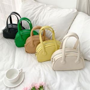 Nuevo Bolso Bandolera Pequeño de Color Caramelo, en Forma de Media Luna, Tipo Dumpling - Product Image 1
