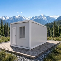 Maison préfabriquée modulaire mobile en conteneur plat avec un design moderne pour un usage en appartement et en bureau