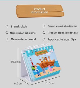 CE Montessori noahs ARK khối phân loại trò chơi động vật thoát khỏi hội đồng quản trị logic không gian suy nghĩ đồ chơi cha mẹ con 3 + năm - Product Image 3