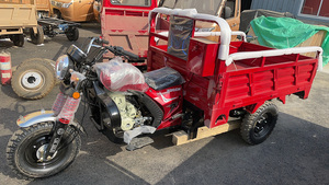 Tricycle à essence à trois roues, tricycle <span class=keywords><strong>cargo</strong></span> à essence avec fourgon ouvert profond, moto de livraison, camion à essence pour adultes, moteur 200CC - Product Image 6