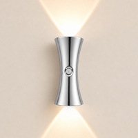 Lampe murale LED sablier 1200 mAh avec détection de mouvement, installation sans fil, base magnétique, intensité réglable, pour chevet