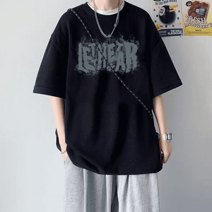 ผู้ผลิตเสื้อยืดเปล่าแบบขายส่ง เสื้อยืดคอตตอนเนื้อหนาสำหรับผู้ชาย เสื้อยืดพิมพ์ลายกราฟิกตามสั่ง เสื้อยืดโอเวอร์ไซส์ พิมพ์ลายนูน 3 มิติ สำหรับผู้ชาย - Product Image 3