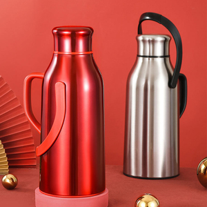 Nuevo estilo mantener el agua caliente frío aislamiento vidrio termo metal acero inoxidable botella térmica frasco - Product Image 1